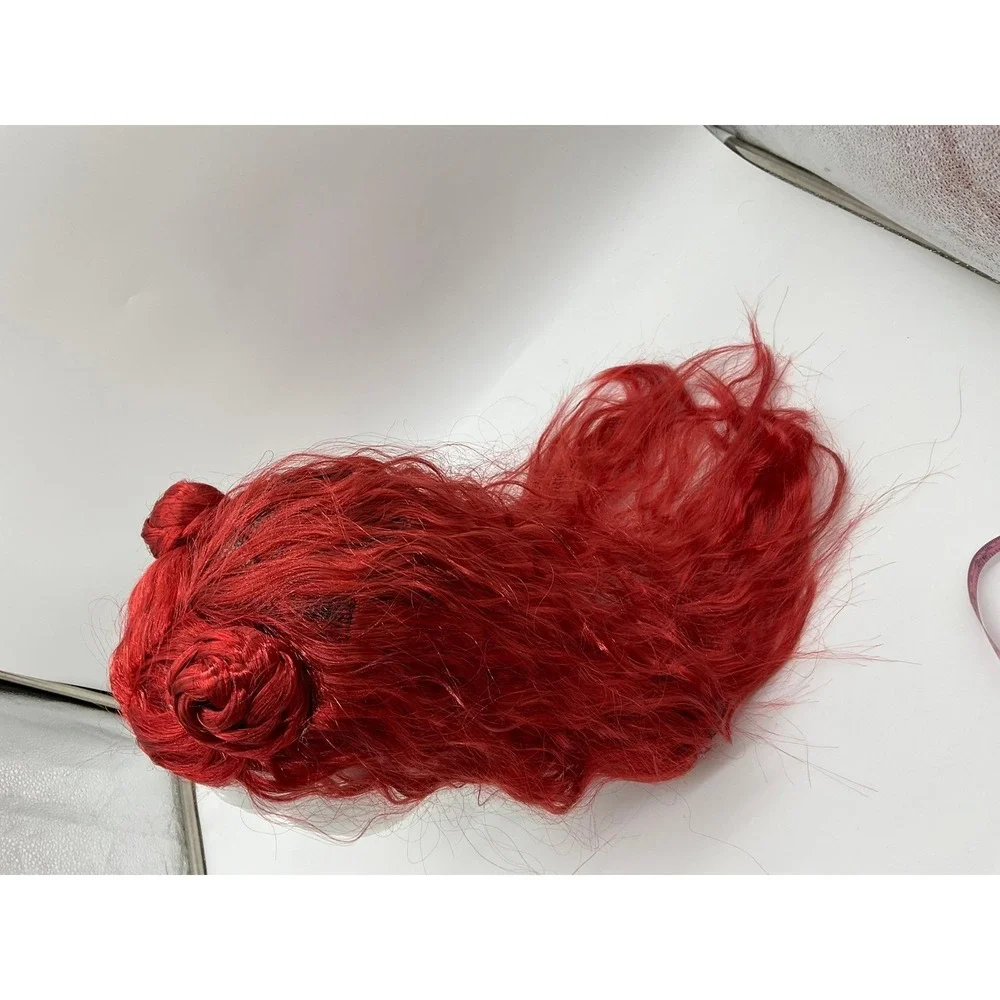 Unbranded Cosplay‎ Wig Women OS Red Double Space Bun Wavy Long Synthetic Hair